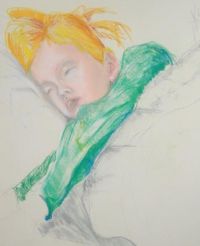 Sweet Child's Dream - dry pastel. Author: Stefan Bigda